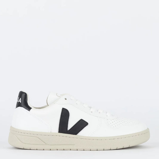 VEJA V-10 CWL WHITE BLACK